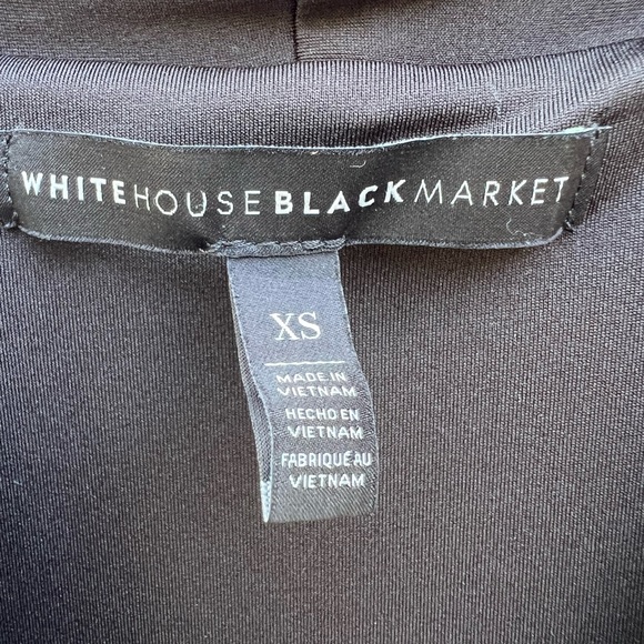 WHBM Black Floral Shell Top Blouse size XS - Picture 3 of 8